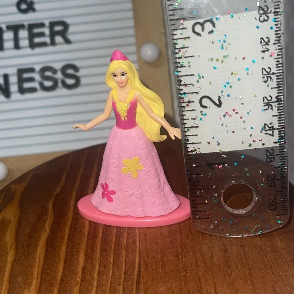 Barbie Flower N' Flutter Princess Mini Figure 3 Inch Toy or Cake Topper Mattel